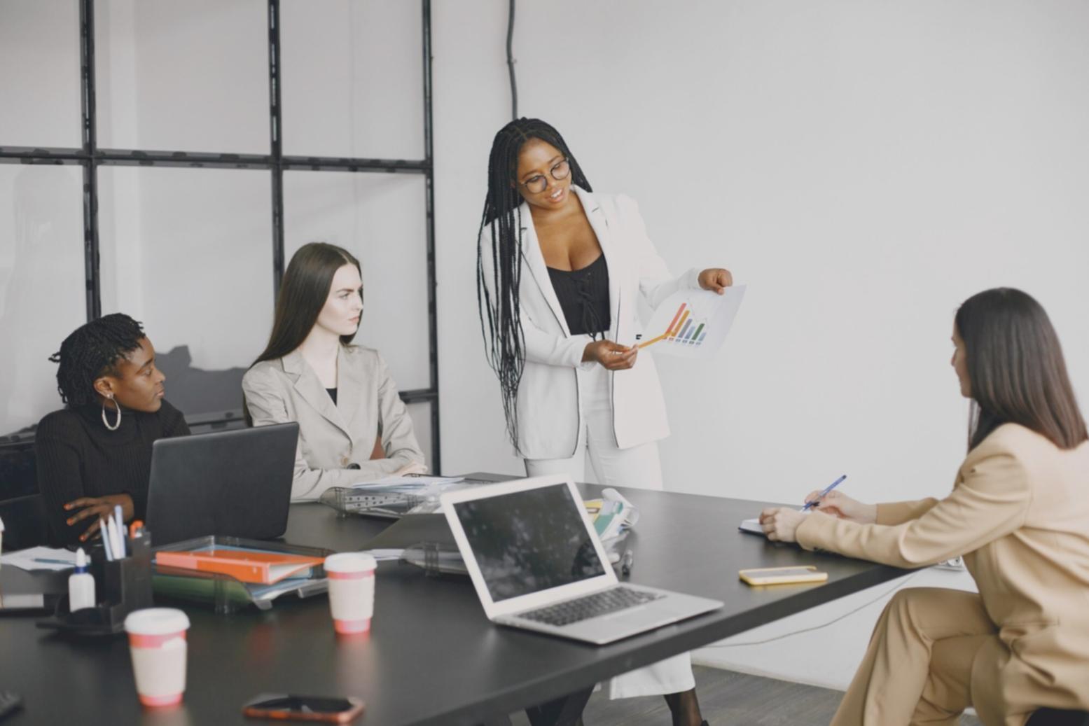 Business finance workshop session with participants learning practical financial skills